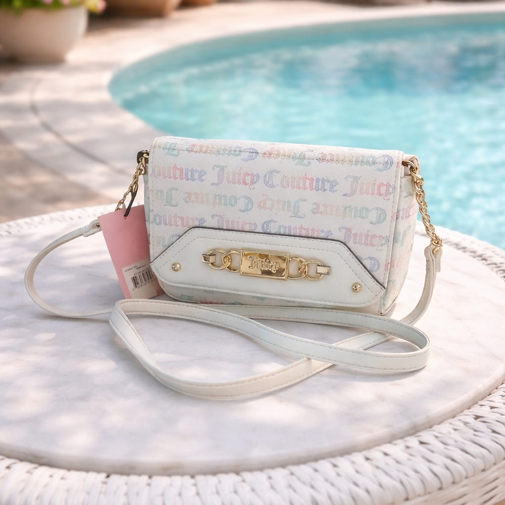 Juicy couture Crossbody pastel logo print bag